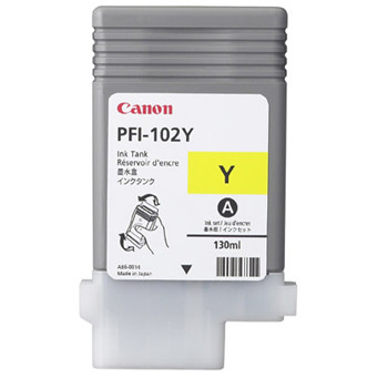 Canon PFI-102, Blækpatron, Gul, 130 ml