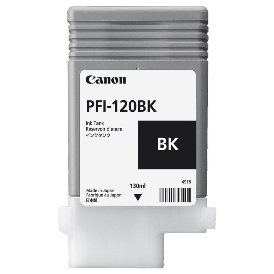 Canon PFI-120BK, Blækpatron, Sort, 130 ml