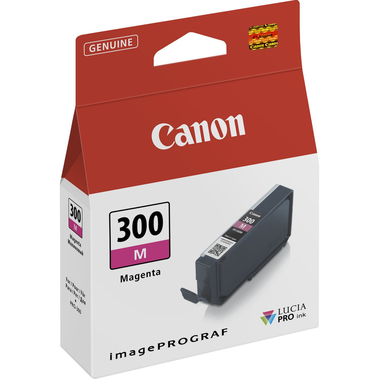 Canon PFI-300, Blækpatron, Magenta, 14,4 ml