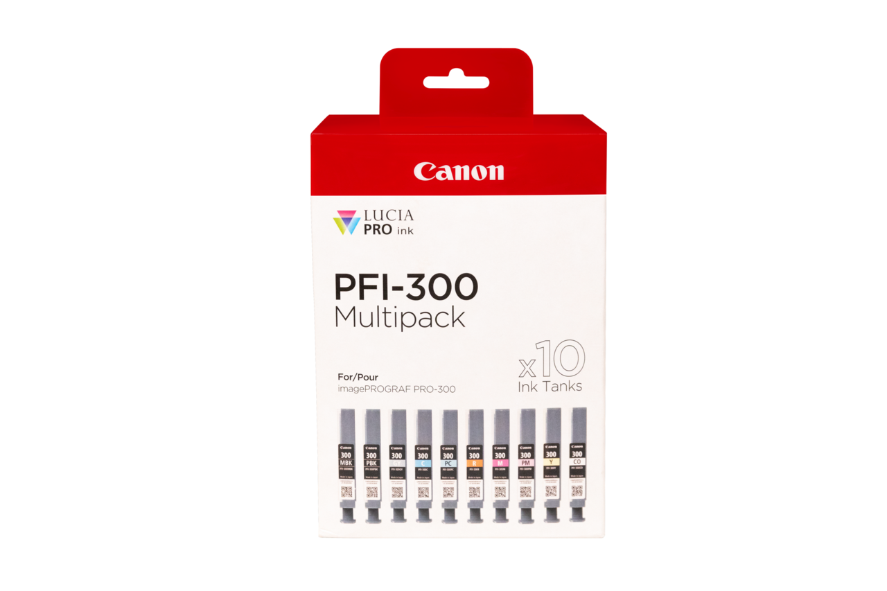 Canon PFI-300, Blækpatron, Sort & Farve, Sampak