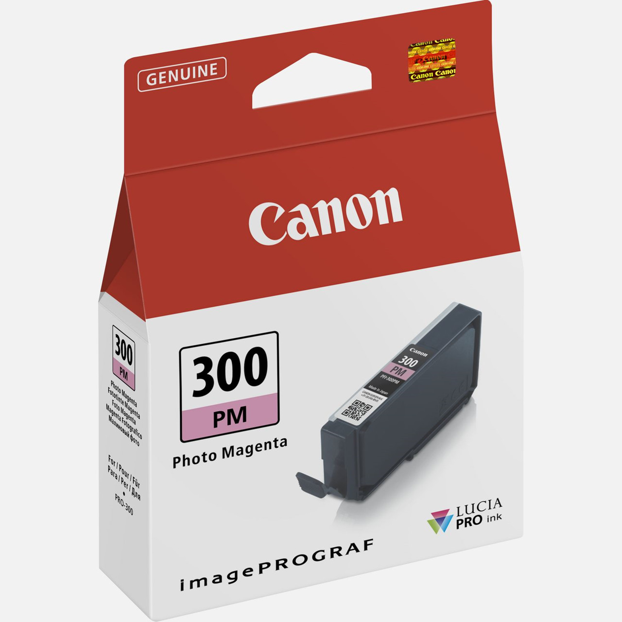 Canon PFI-300, Blækpatron, Magenta, 14,4 ml