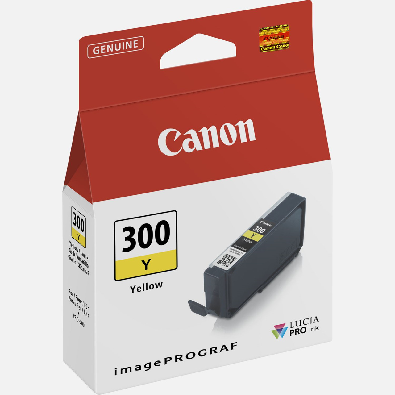 Canon PFI-300, Blækpatron, Gul, 14,4 ml