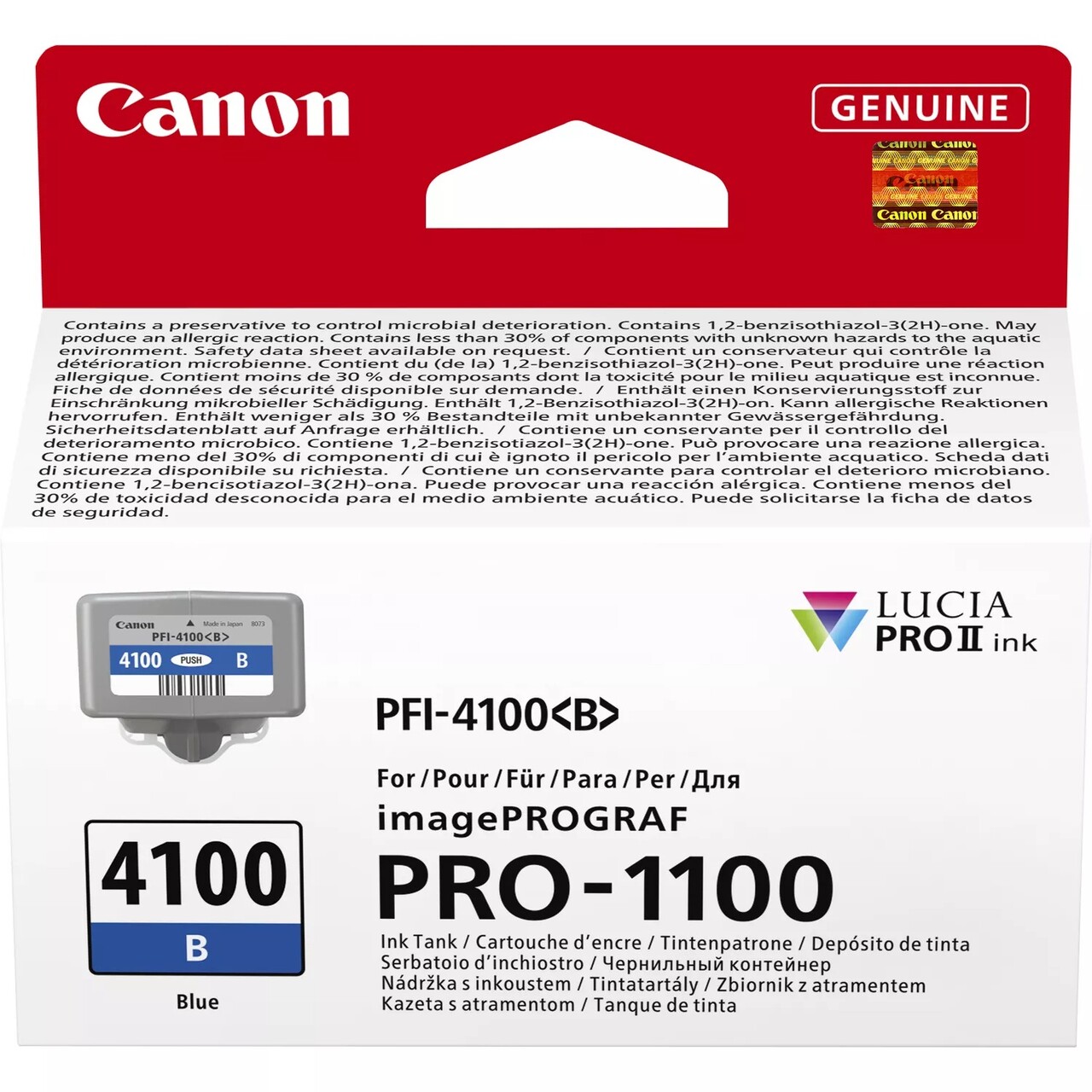 Blækpatron - Canon PFI-4100 - Blå - B