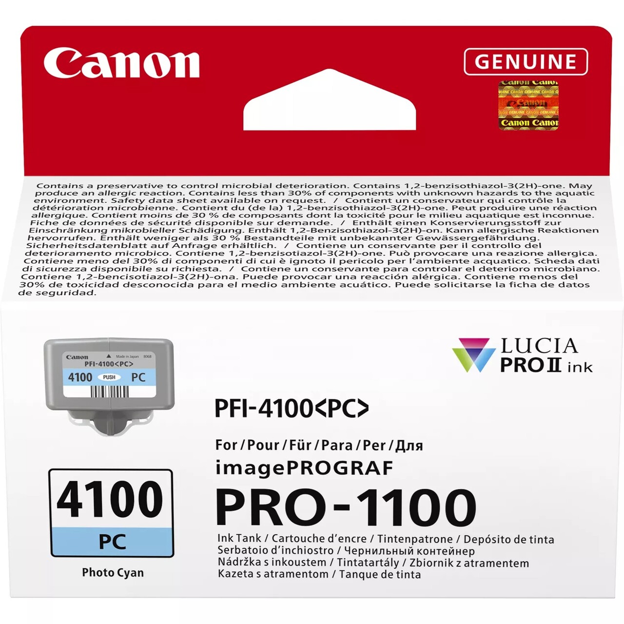 Canon PFI-4100 photo cyan PC ink tank