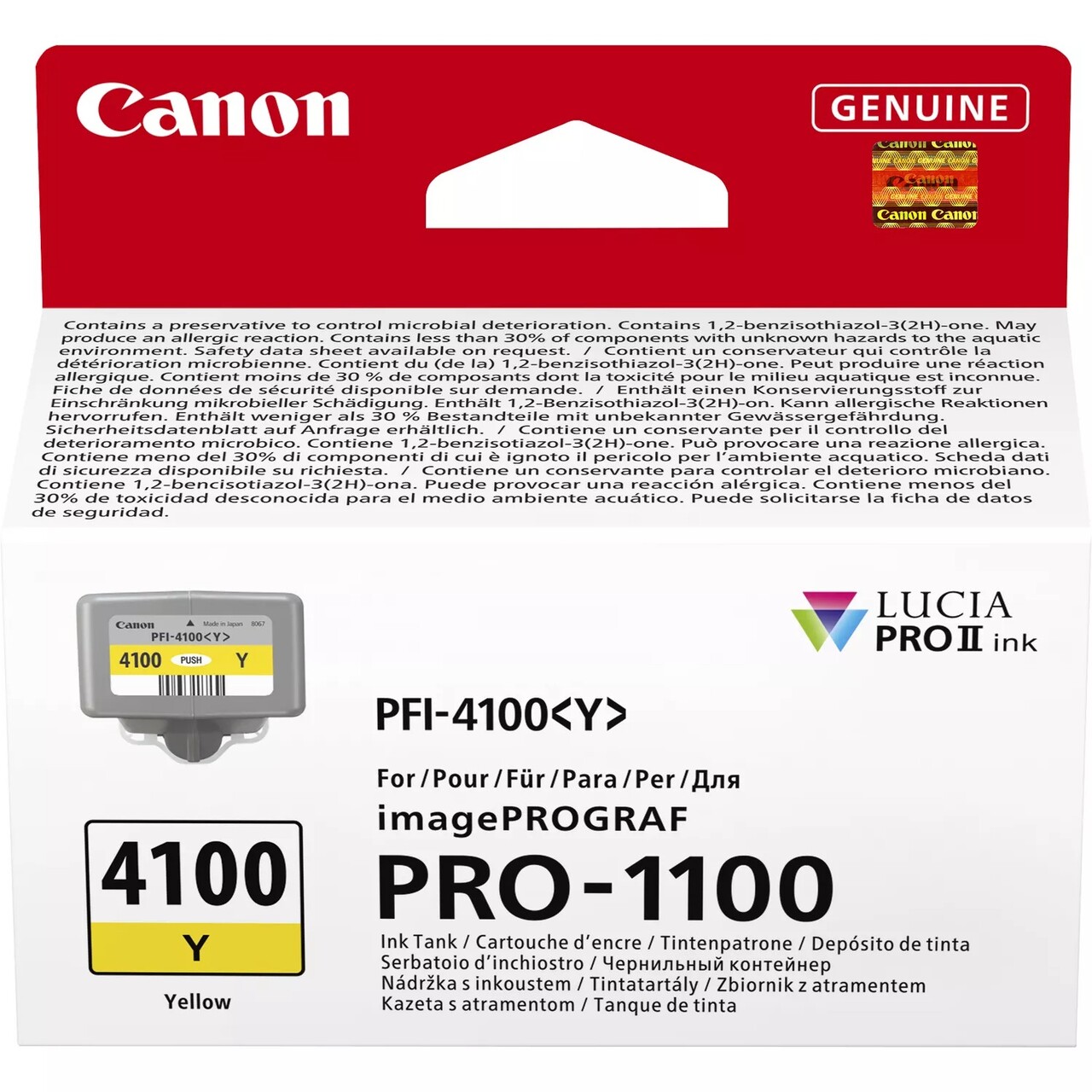 Canon PFI-4100 yellow Y ink tank