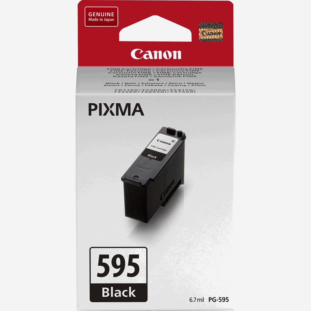 Blækpatron sort - Canon PIXMA PG-595 - op til 180 sider