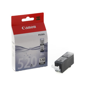 Canon PGI-520BK, Blækpatron, Sort, 19 ml