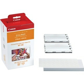 Fotopapir og farvepatroner - Canon SELPHY RP-108 - 4 x 6 - 108 ark