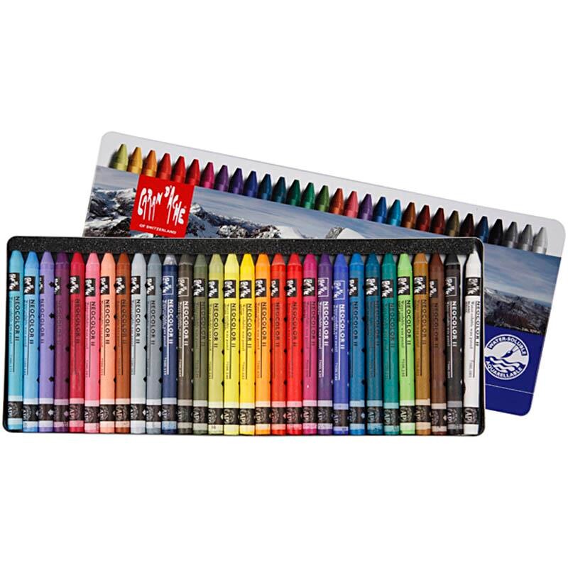 Caran d'Ache Neocolor II Farvekridt - Tykkelse 8 mm - 30 stk