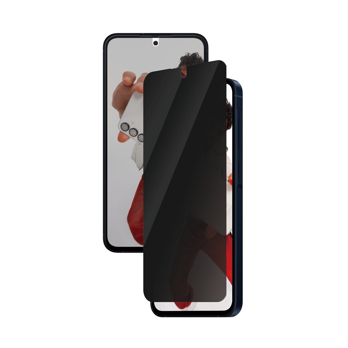 Skærmbeskyttelse - SAFE by PanzerGlass Galaxy A55 5G - Privacy Ultra-Wide Fit - Transparent
