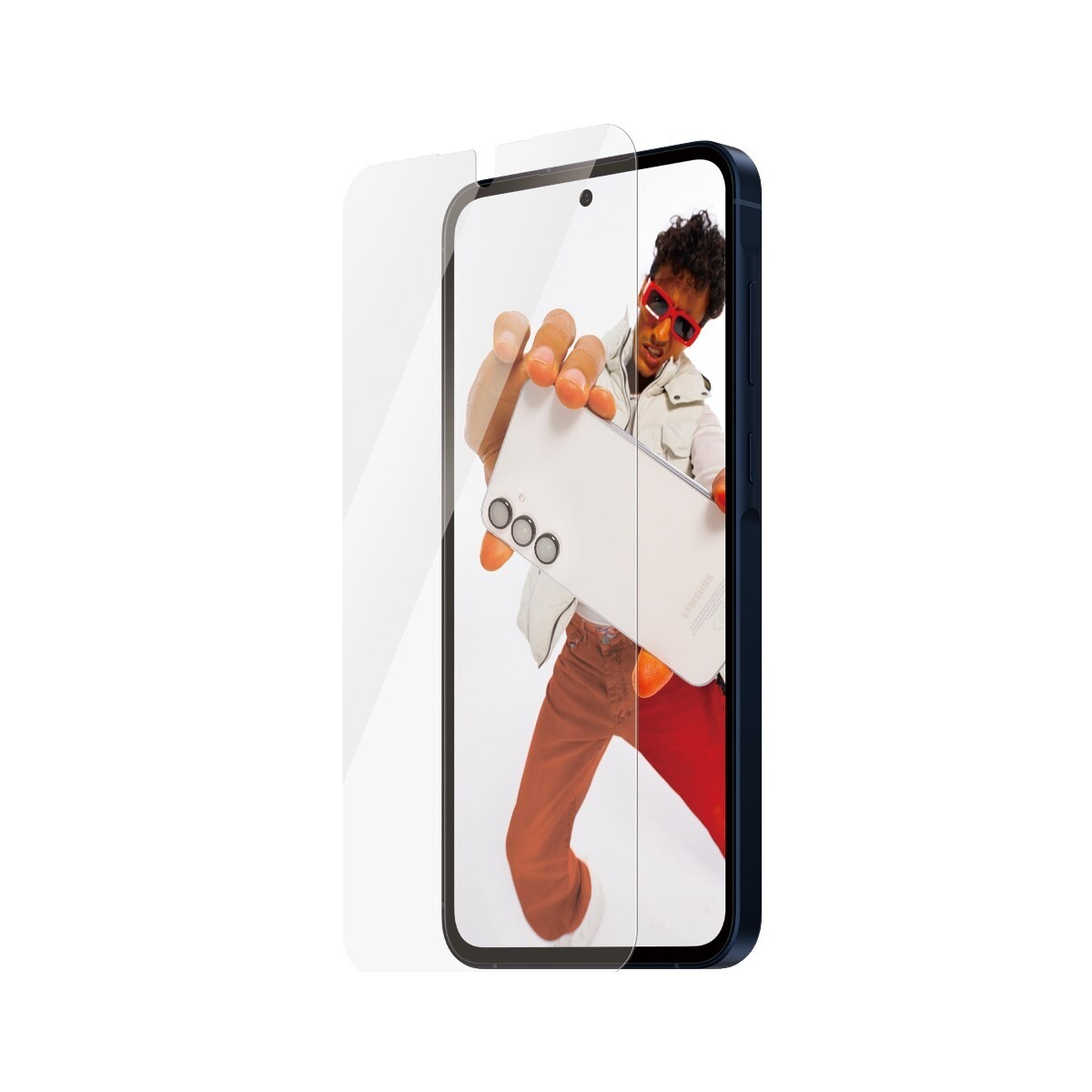 Skærmbeskytter - PanzerGlass SAFE - Galaxy A55 5G UWF - Med Aligner - Transparent