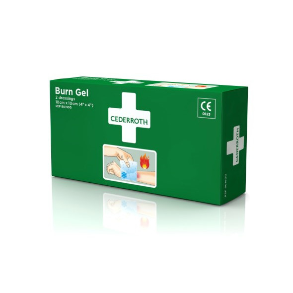 Kølende forbinding - Cederroth - Burn Gel Kompres - 10x10 cm - 2 stk