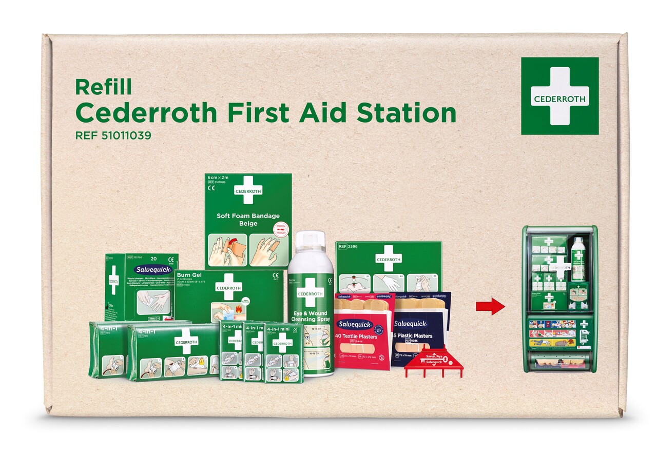 Refillsæt til Førstehjælpsstation - Cederroth