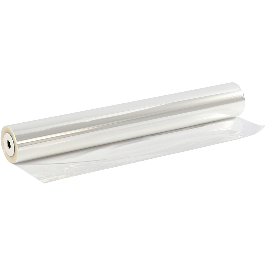 Cellofan klar bredde 70 cm 25 my | 200 meter