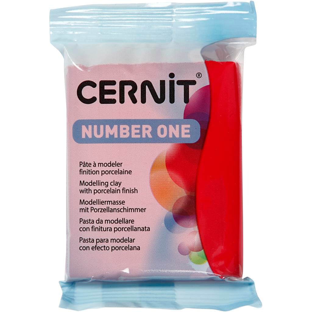 Cernit julerød - 56 gram
