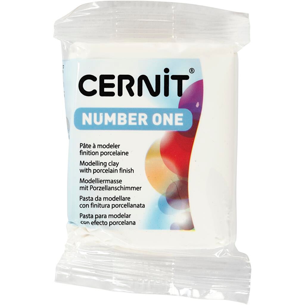 Cernit opaque hvid - 56 gram