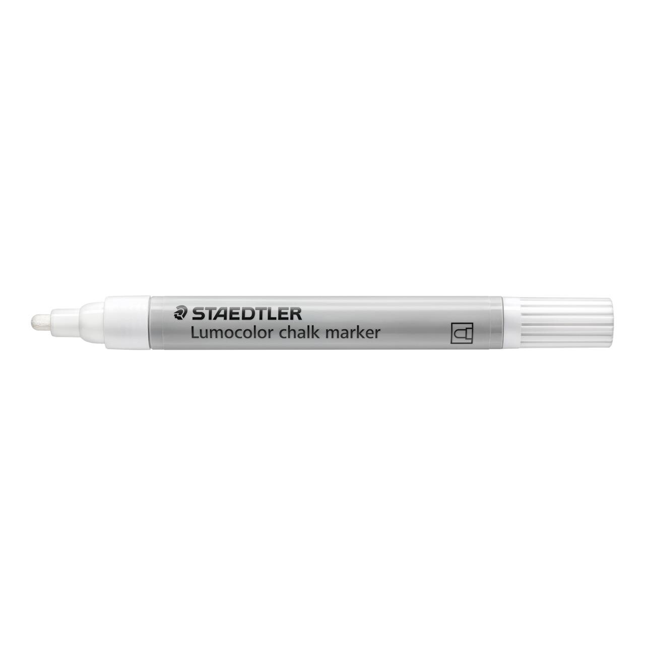 Chalk marker Lumocolor 344 hvid - 10 stk