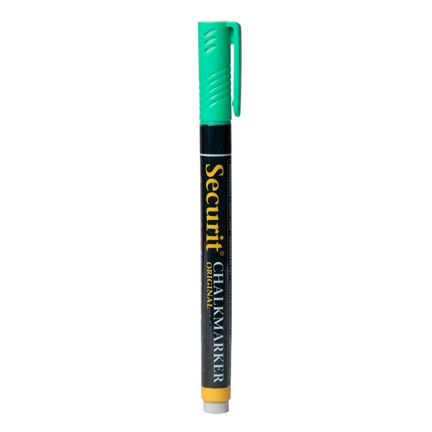 Chalk Marker - Securit Original - Grøn - 1-2 mm - Rund Spids