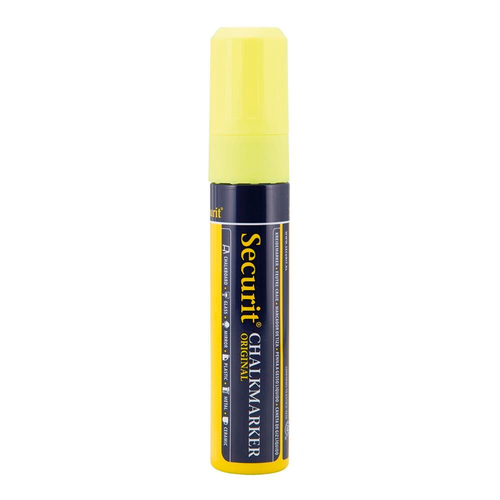 Chalk marker Securit Original gul 7-15mm blok spids