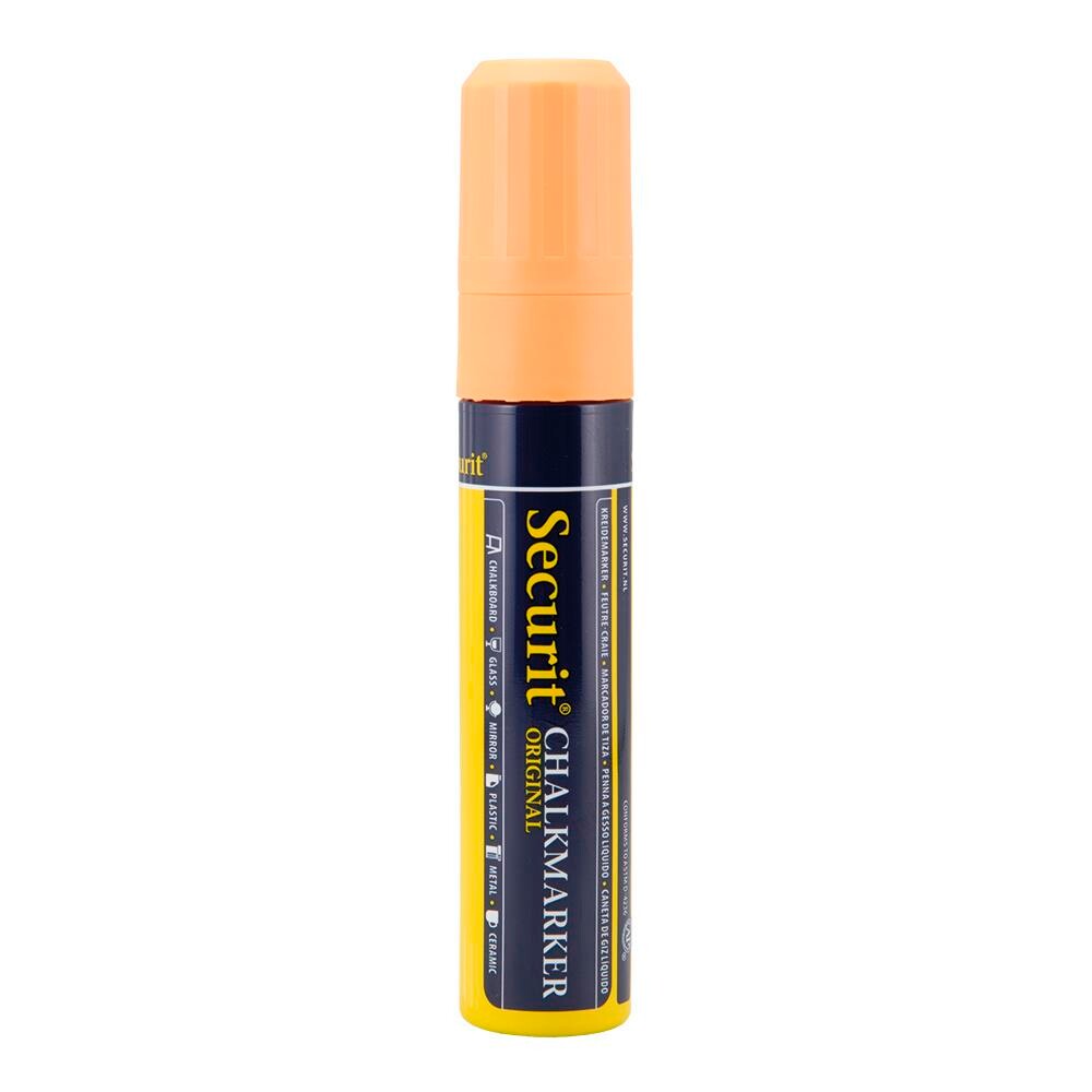 Securit - Chalk Marker - Orange - 7-15 mm - Blok Spids