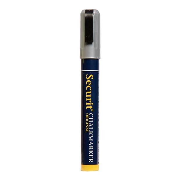 Chalk marker Securit Original sølv 2-6mm skrå spids
