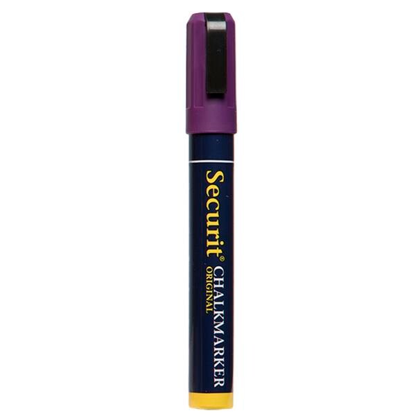Securit - Chalk Marker - Violet - 2-6 mm - Skrå Spids