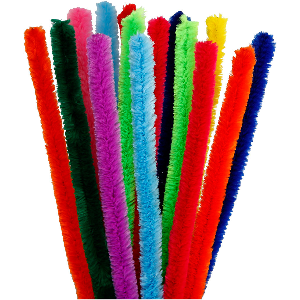 Piberensere tykkelse 15 mm længde 30 cm | 15 assorteret stk.