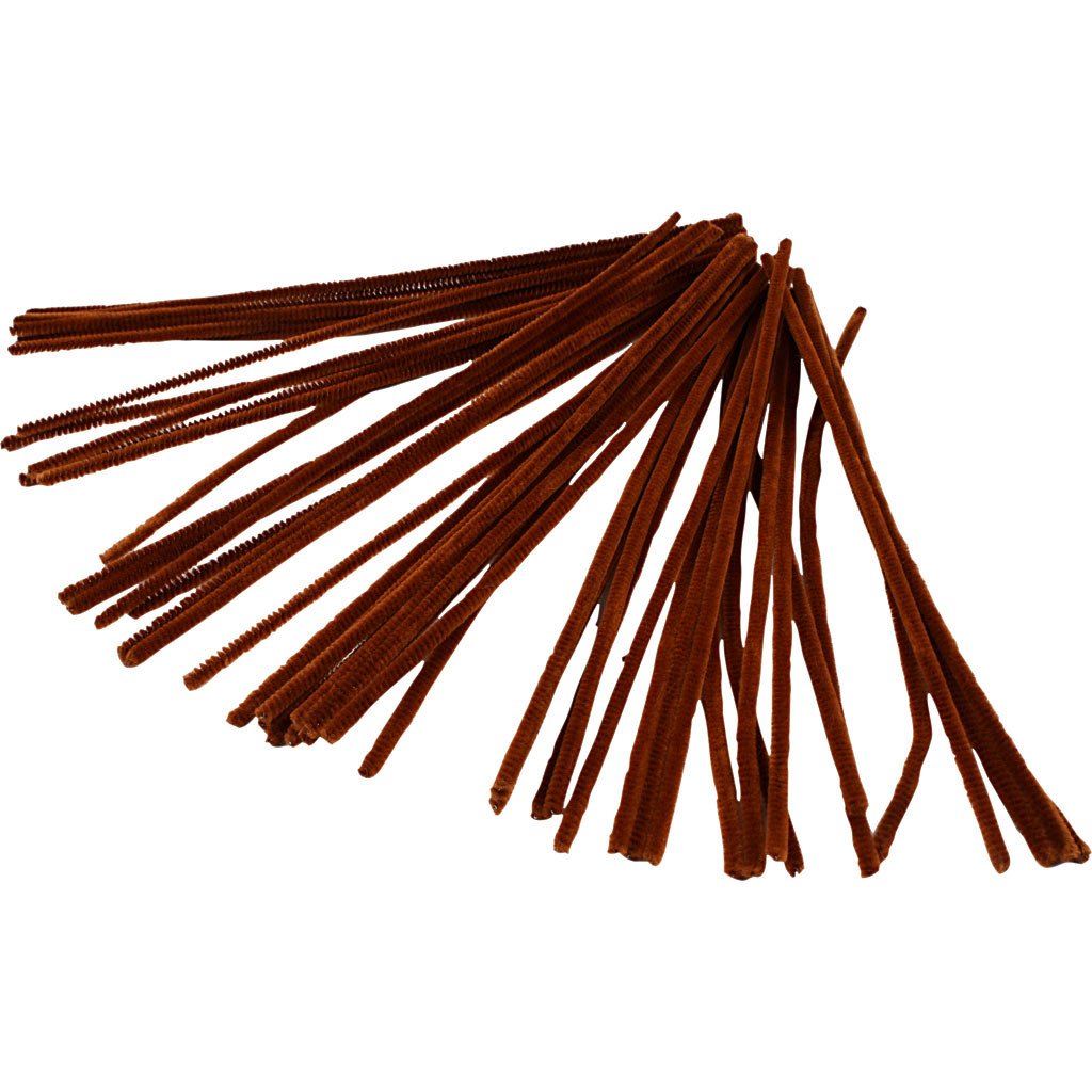 Piberensere tykkelse 6 mm længde 30 cm brun | 50 stk.