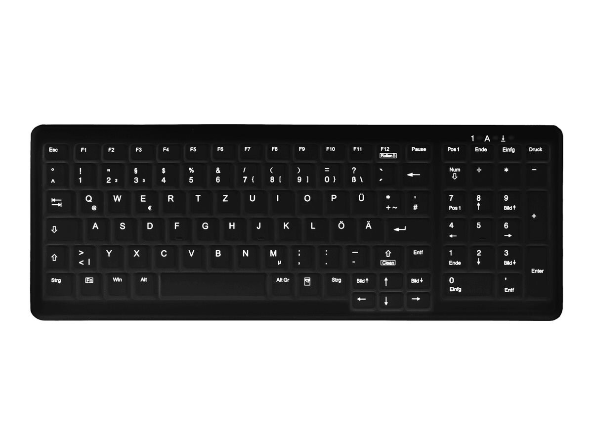 Medical tastatur Cherry AK-C7000 trådløs vandtæt sort - Køb minimum 10 stk.