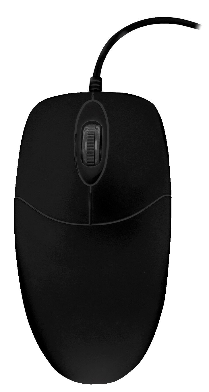 Mus Cherry Washable Scroll Wheel Mouse Watertight USB Black
