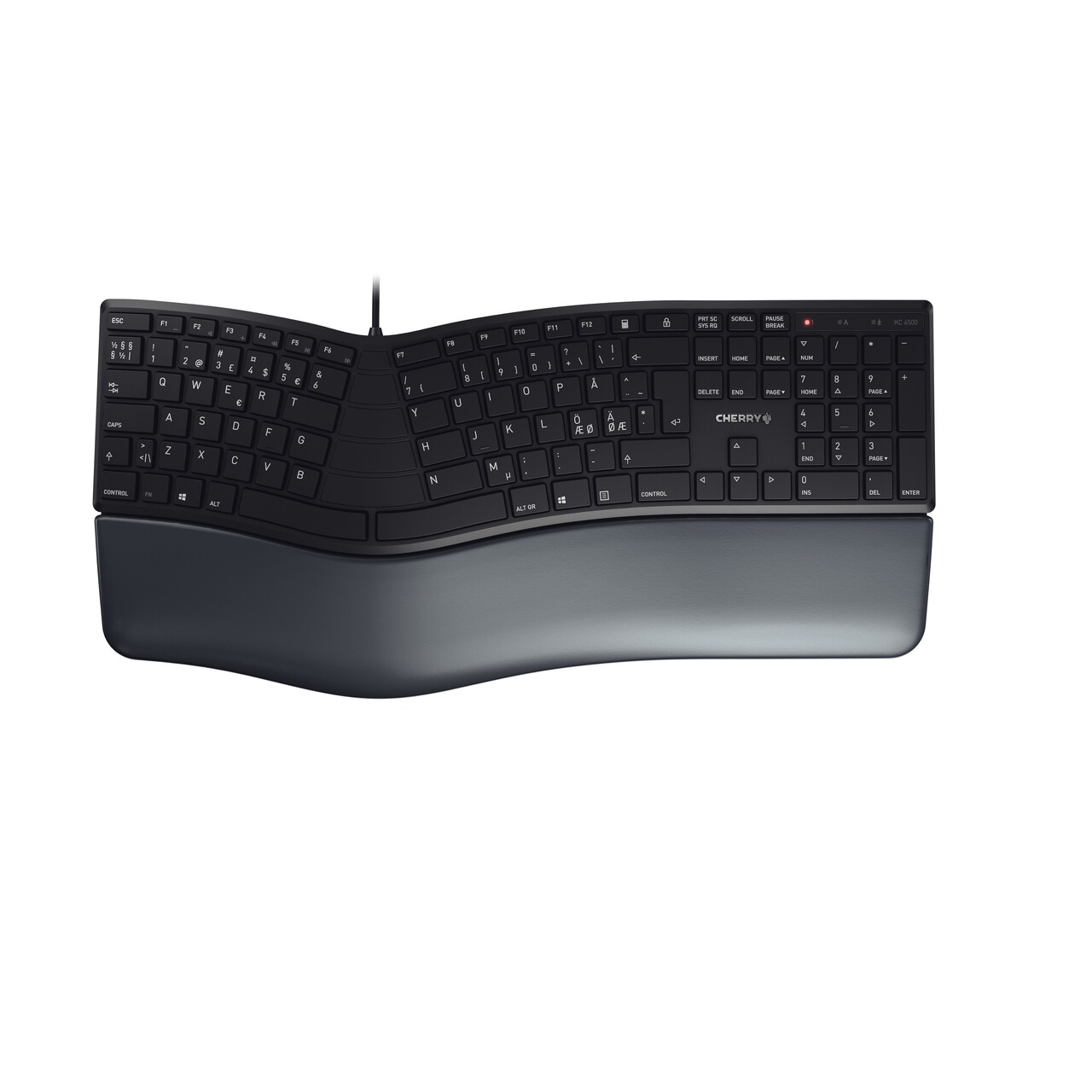 Ergonomisk tastatur - Cherry KC 4500 Ergo - Sort