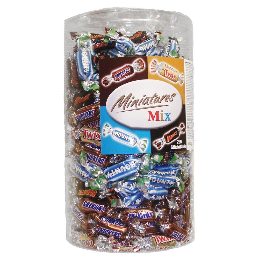 Chokolade, Mars Miniature Mix, cylinder 3 kg - 3 stk