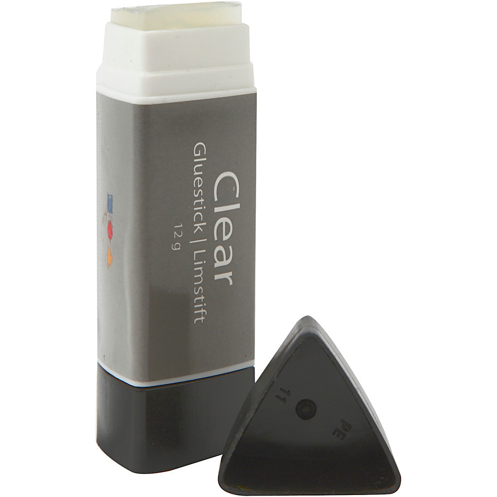Clear limstift, 12 g, Trekantet, 1stk.