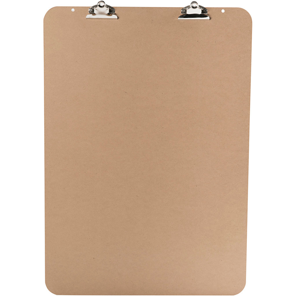 Clipboard til staffeli, str. 52x74 cm, tykkelse 5 mm, MDF, 1stk.