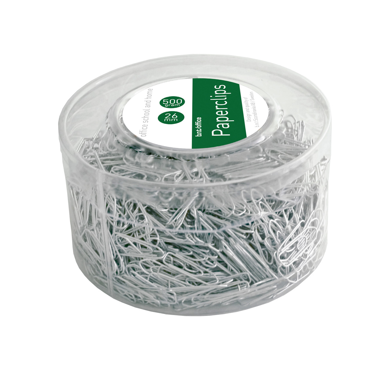 Papirclips blanke BNT - 26 mm 1300 stk i pakken