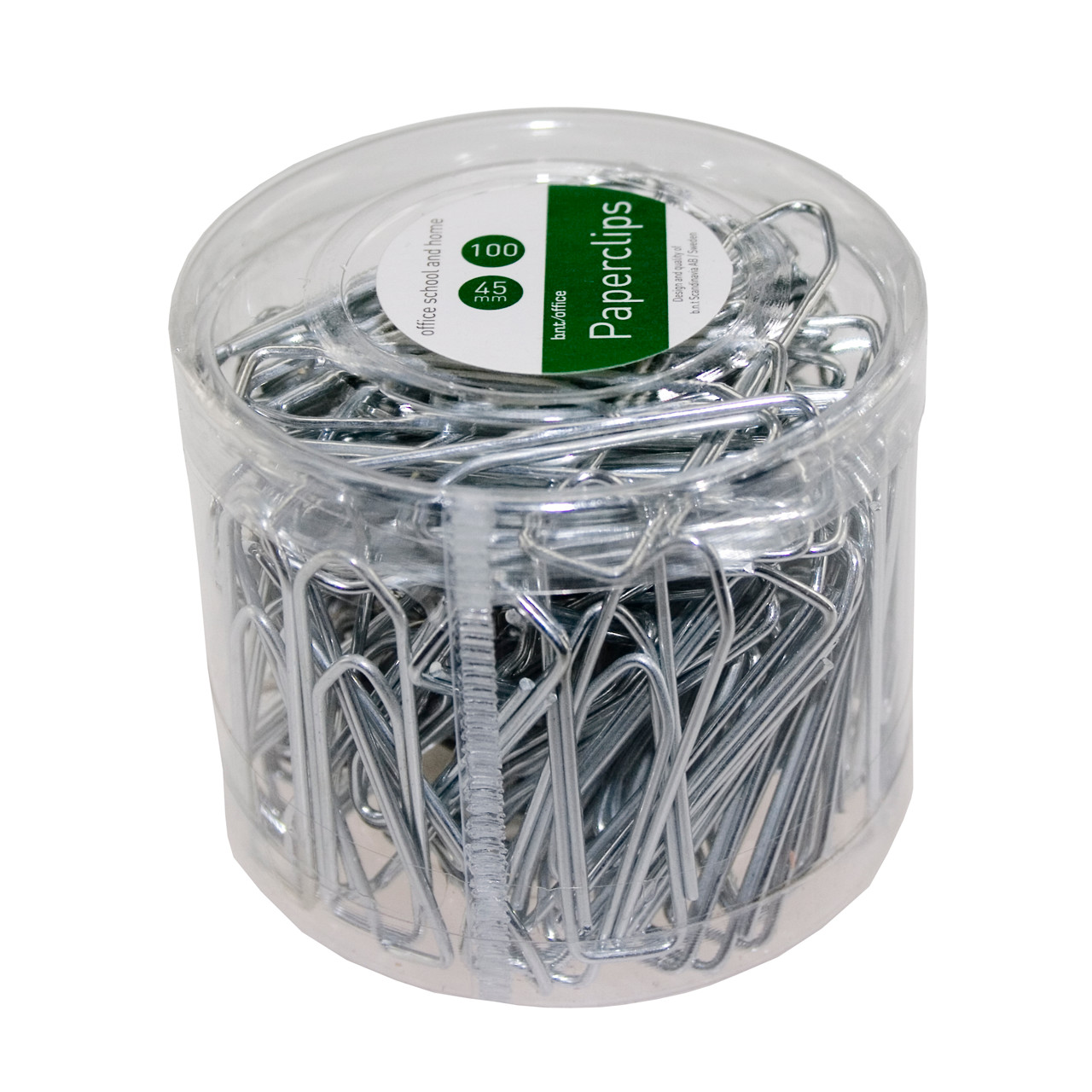 Clips BNT blanke - 45 mm uden riller 100 stk i pakken