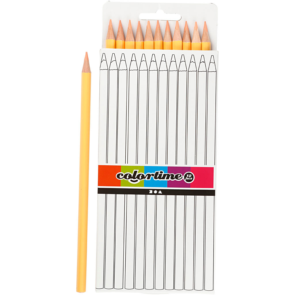 Farveblyanter Colortime lys hudfarvet 12stk.