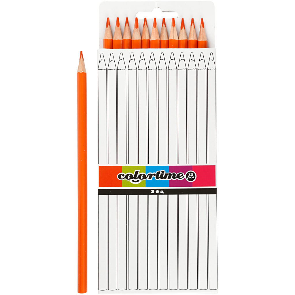 Farveblyanter Colortime orange 12stk.