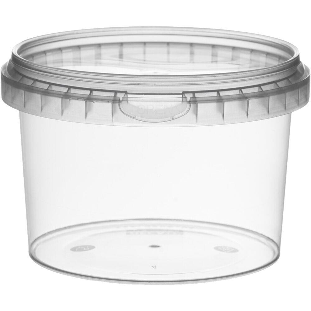 Condibøtte med låg - Combi - 565 ml - Ø118x8 cm - Klar - 264 stk
