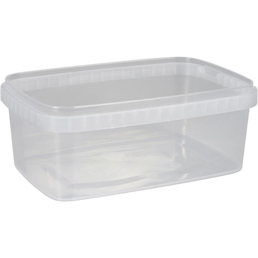Condibøtte uden låg - 1200 ml 19,2x12,9x7,3 cm - Klar PP - 15 stk