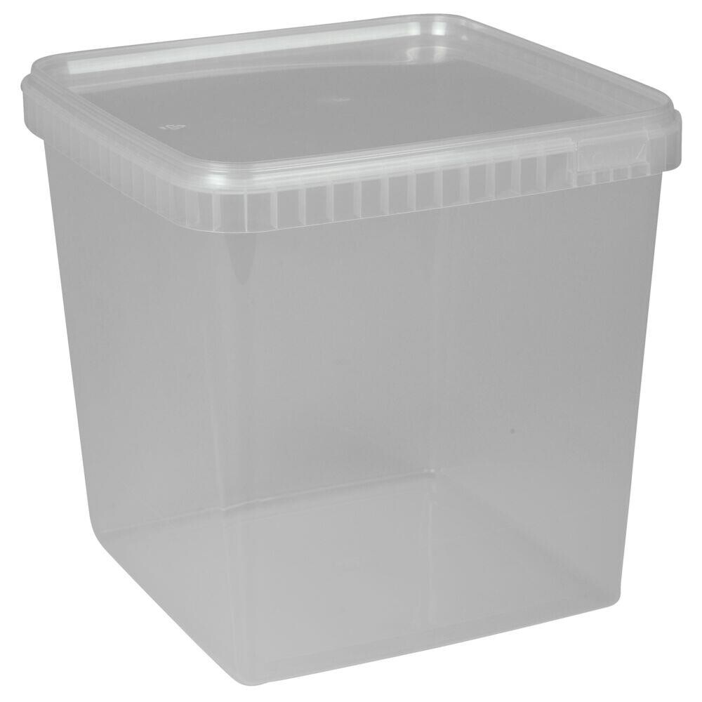 Condibøtte uden låg 19,2x19,2x19,1cm 5000 ml klar PP 1-rums - 7 stk