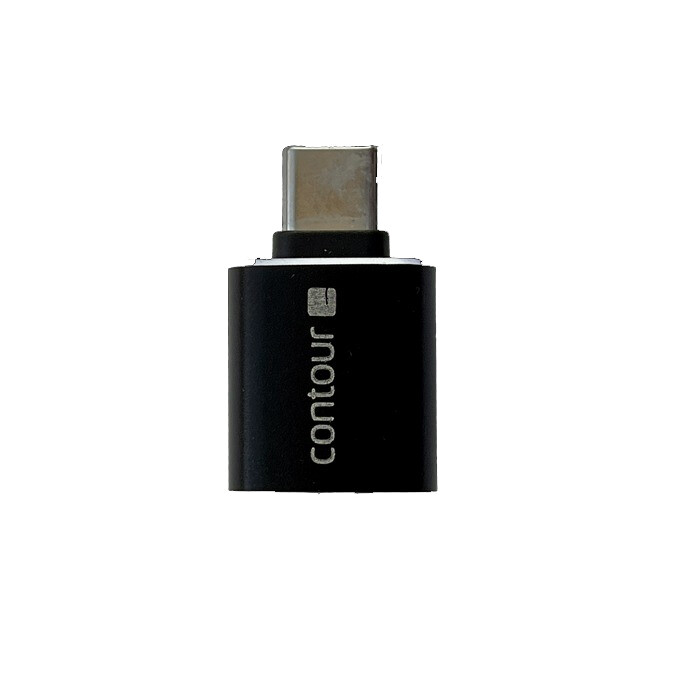 Contour USB-A to USB-C adapter, Black