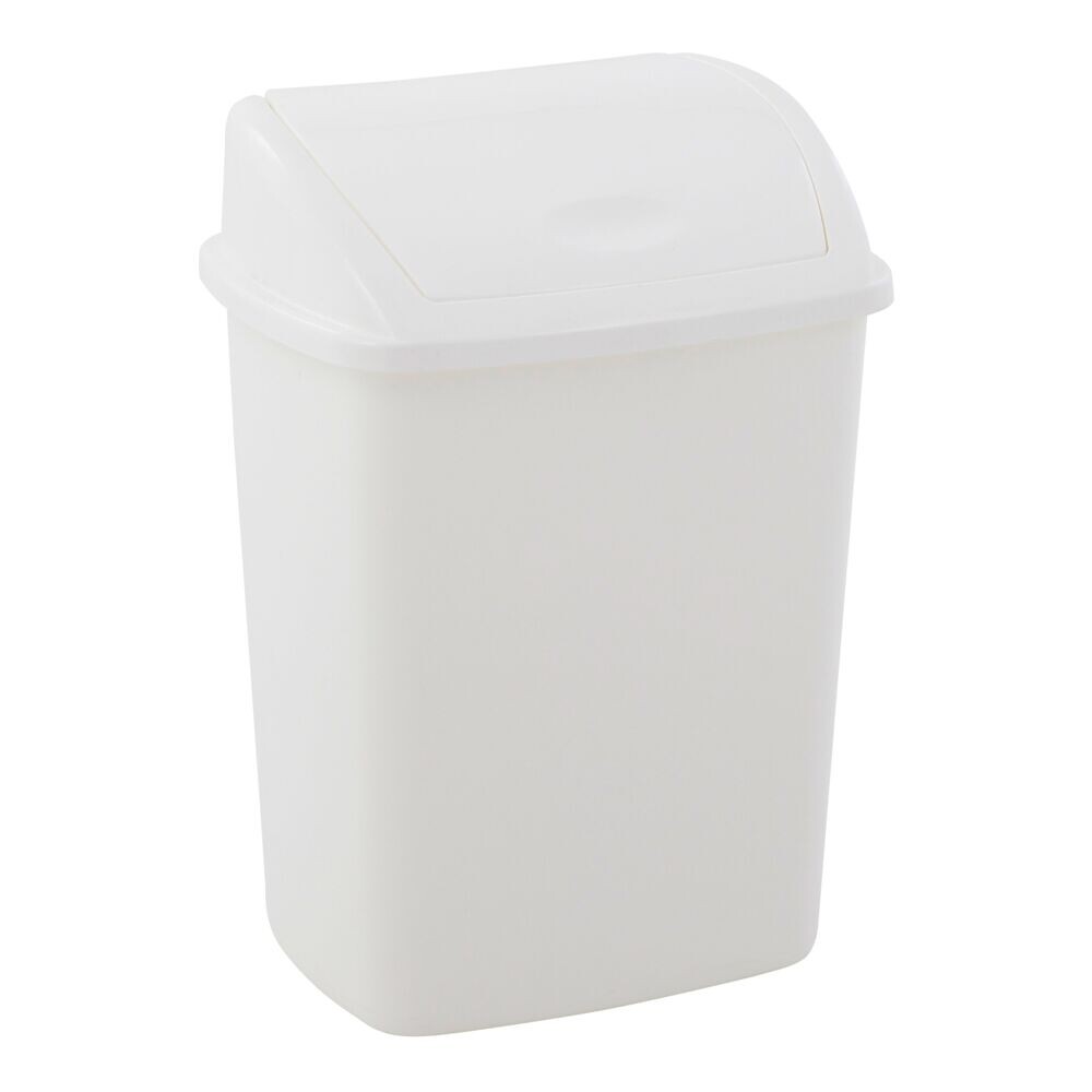 Skraldespand med låg hvid - 4,45 l 10 STK *RESTSALG*