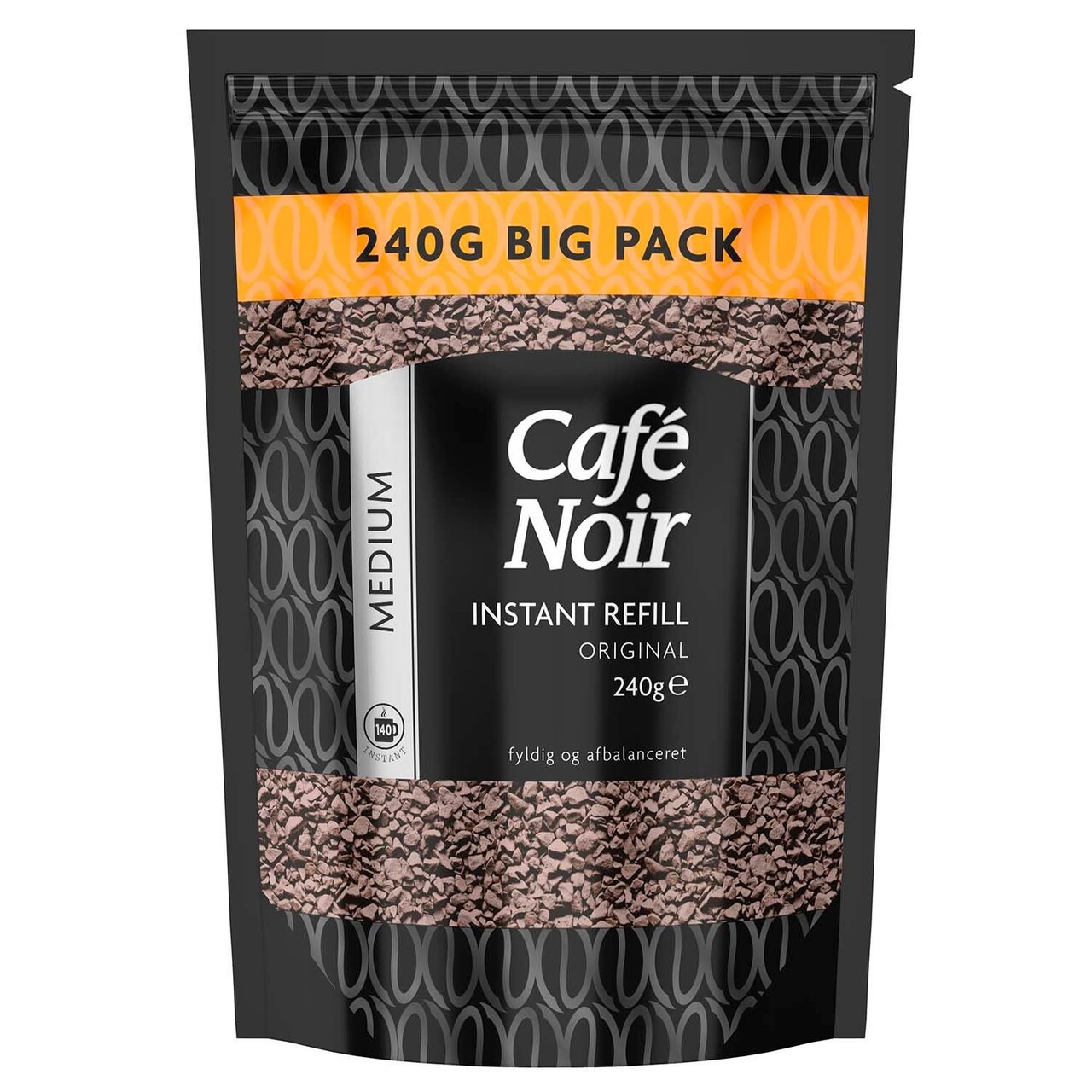 Kaffe Cafe Noir Medium 240g frysetørret instant - 9 poser á 240 g/krt *RESTSALG*
