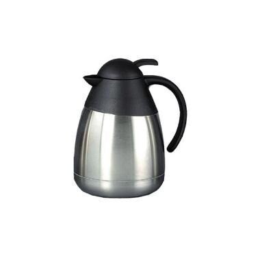 Termokande, 1 ltr, 19.5 cm, med Låg, Matpoleret, udstillingsmodel *RESTSALG*