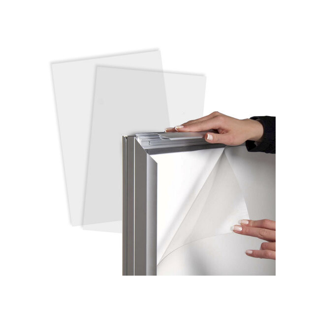 2 stk. Frontplade til TWIN Light A skilt - klar - 50 x 70 cm - PVC *RESTSALG*
