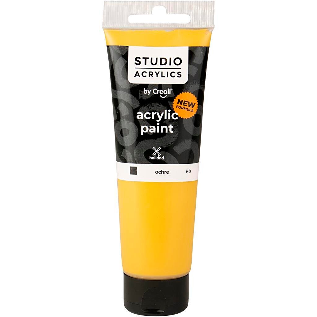 Akrylmaling Creall Studio dækkende ochre (60) 120 ml