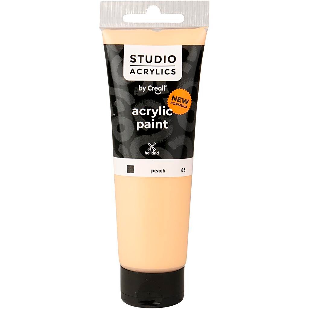 Akrylmaling Creall Studio dækkende peach (85) 120 ml