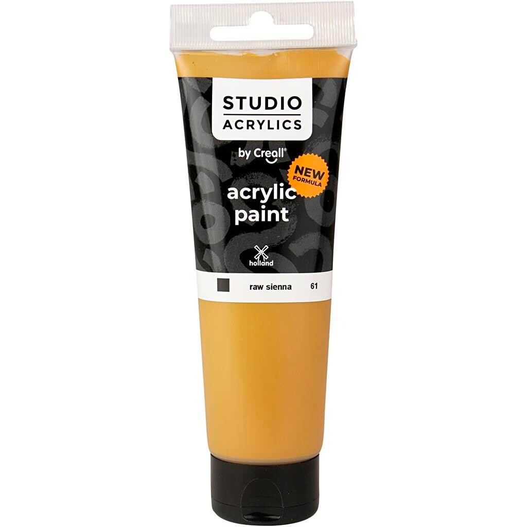Akrylmaling Creall Studio dækkende raw sienna (61) 120 ml