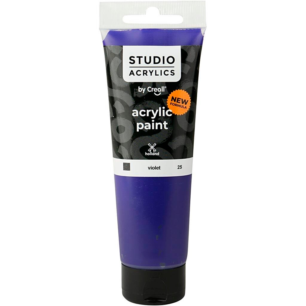 Akrylmaling Creall Studio dækkende violet 120 ml